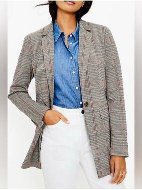 NWT Loft-Plaid Houndstooth
Boyfriend Blazer Sz 4